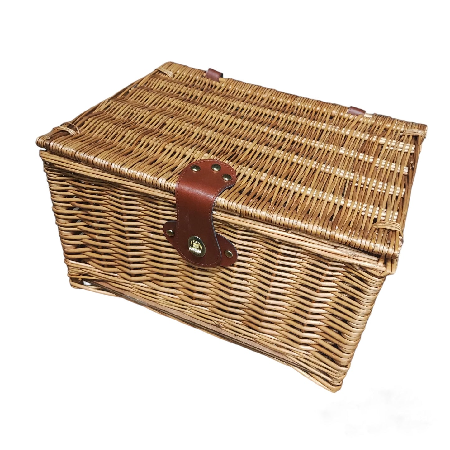 Cuboid wicker basket