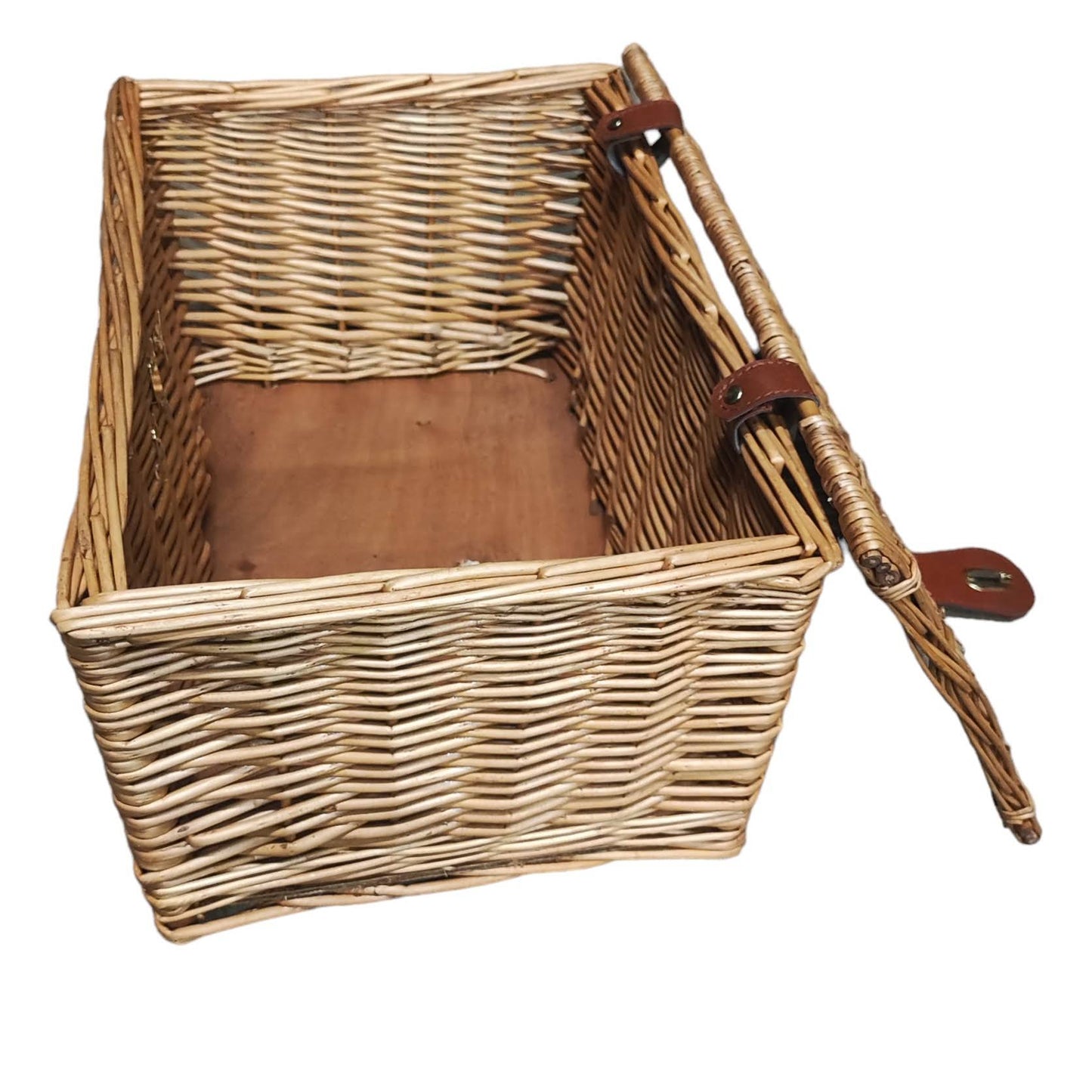 Cuboid wicker basket